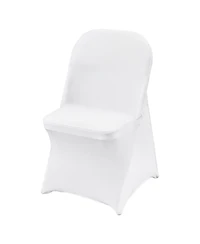 Slickblue 50 Pack Spandex Folding Chair Covers for Wedding and Events