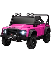 Sevorley 12V Land Rover Defender 110 Svx Ride-On Truck with Parental Remote Control, Led Lights, Ages 3-5 Years