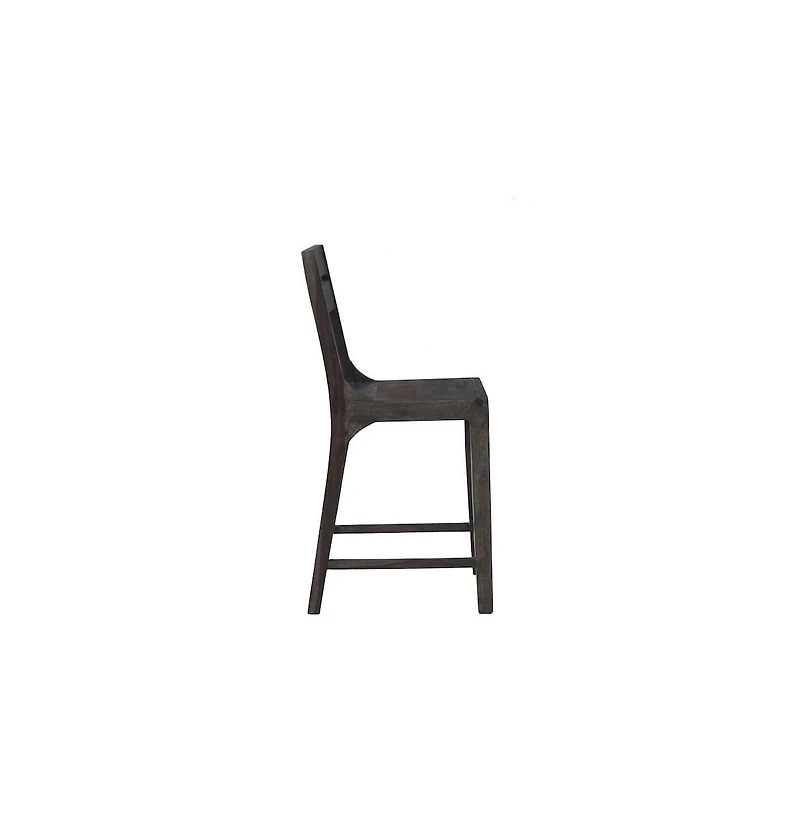 Porter Design Fall River Solid Sheesham Wood 24" Counter Height Dining Chair