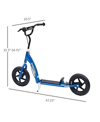 Sevorley Kids Kick Scooter with Adjustable Handlebar, All-Terrain Tires and Non-Slip Deck, Ages 5-12