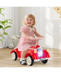 Sevorley Toddler Foot-to-Floor Ride-On Push Car with Horn, Lights and Storage, Ages 19-36 Months