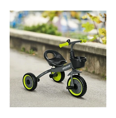 Sevorley 3-Wheel Tricycle with Adjustable Seat, Storage Basket, Ages 2-5