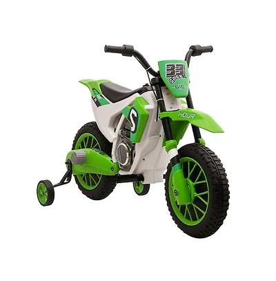 Sevorley 12V Kids Electric Ride-On Motorcycle with Rechargeable Drive and Training Wheels, Ages 3-5