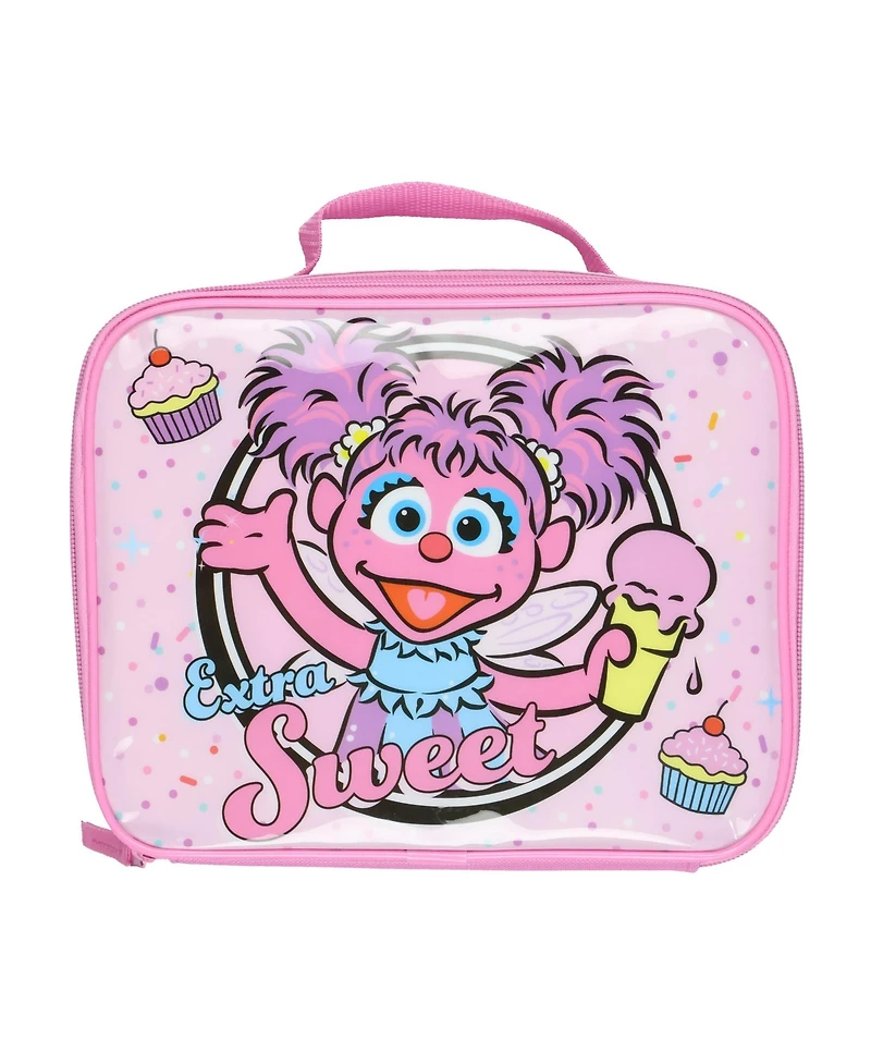 Sesame Street Lunch Box Extra Sweet Abby Caddabby Insulated Lunch Bag Tote 10"