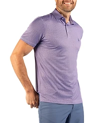 TailorByrd Men's Geo Floral Performance Polo Shirts