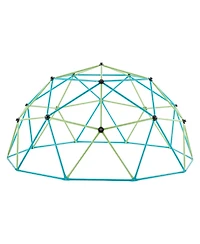 Slickblue 10 Ft Metal Geometric Kids' Climbing Dome with Octopus Net and 2 Basketballs, 1000 lbs Capacity, Ages 3-10