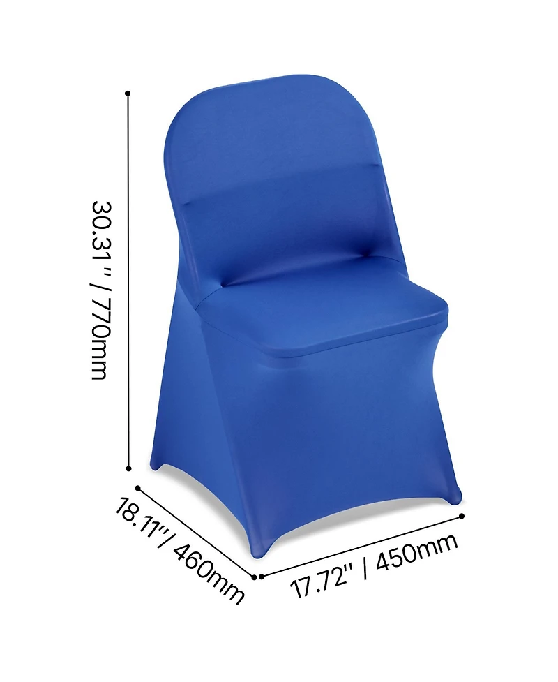 Sugift Stretch Spandex Chair Cover Set of 50 for Dining Banquet and Party Chairs
