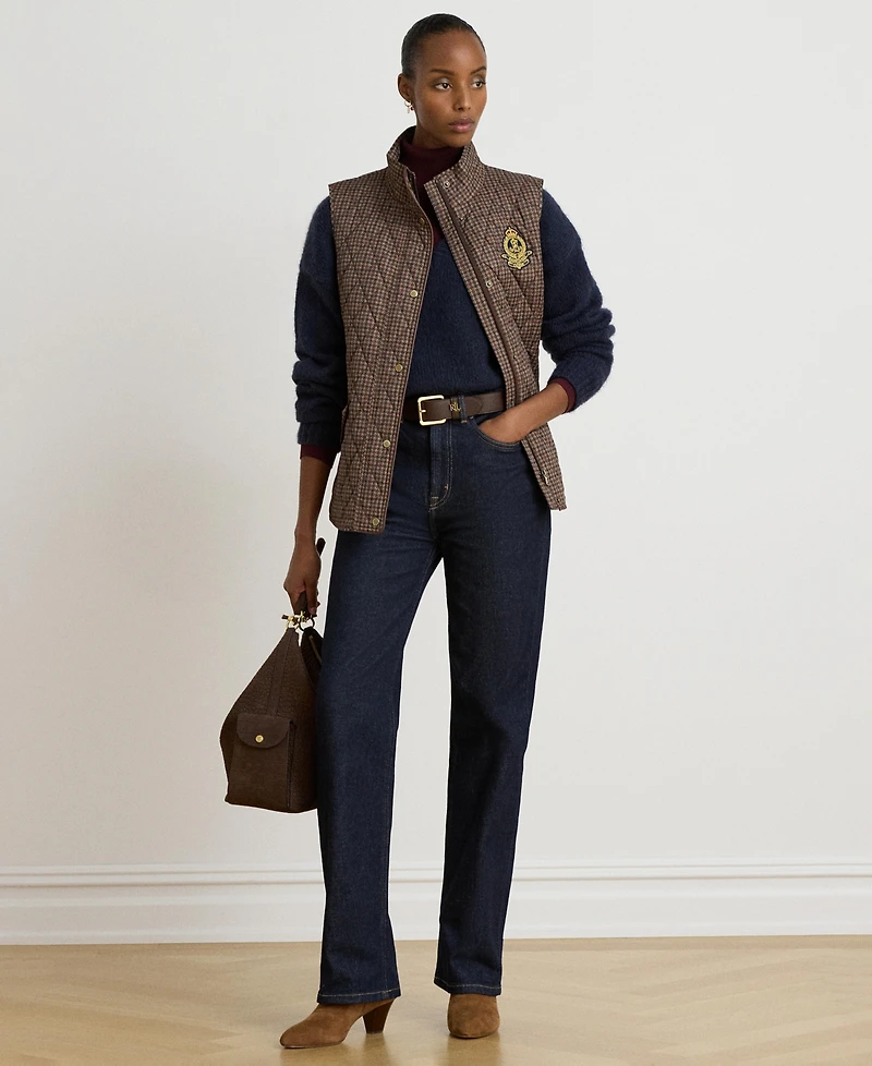 Lauren Ralph Womens Crested Vest