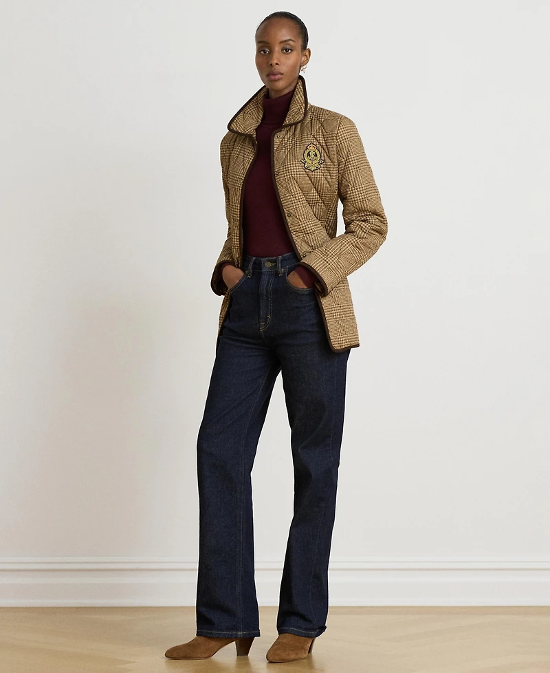 Lauren Ralph Womens Crested Quilt