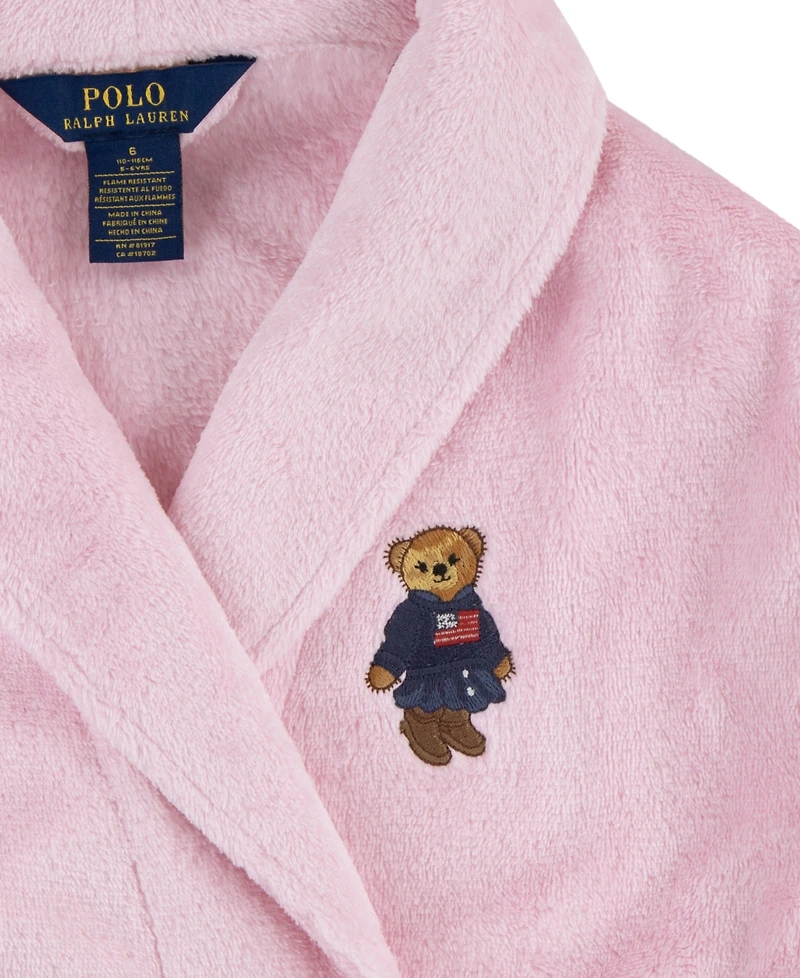 Polo Ralph Lauren Girls' 7-16 Bear Terry Robe