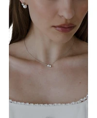 Untamed Petals Evermore Pearl and Crystal Necklace