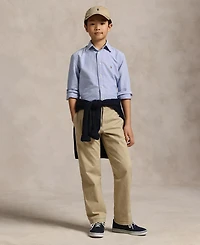 Polo Ralph Lauren Big Boys Embroidered Pony Logo Cotton Oxford Shirt