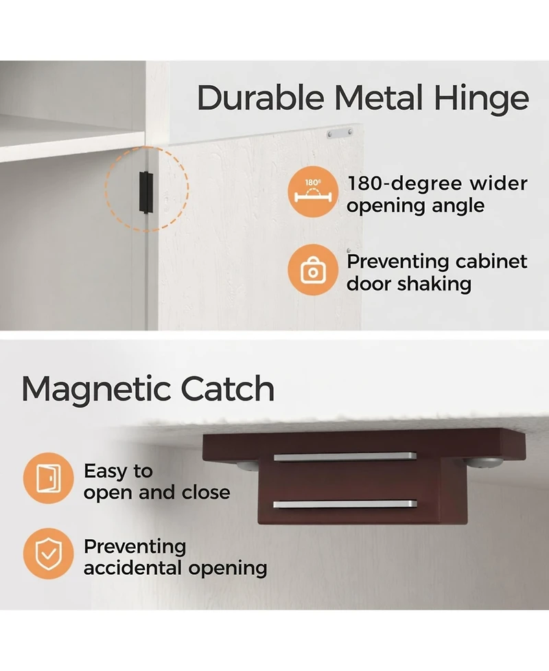 Flynama Farmhouse Charging Nightstand