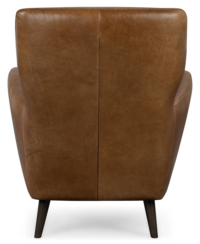 Avori Leather 32" Club Chair, Macy's Exclusive