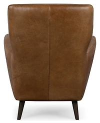 Avori Leather 32" Club Chair, Macy's Exclusive