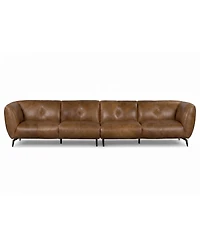 Avori Leather 2-Piece Sofa, Macy's Exclusive