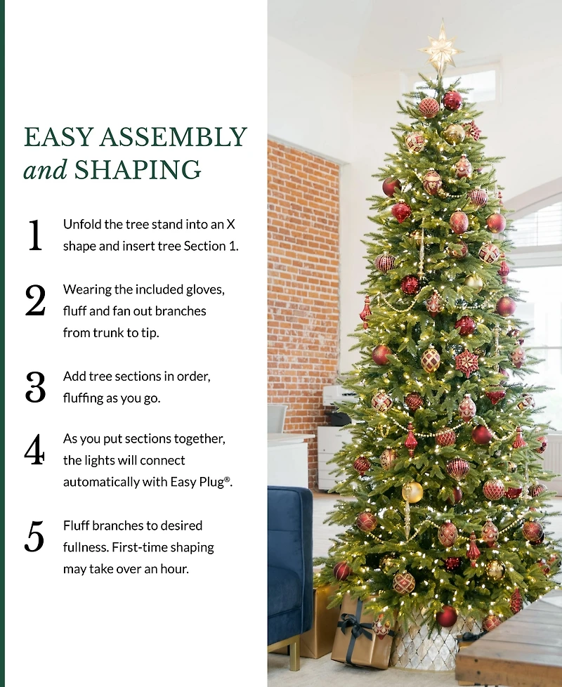 Balsam Hill 7 ft Pre-Lit Silverado Slim Tree