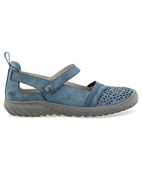Jbu Women's Rya-Wide Mary Jane Round Toe Flats