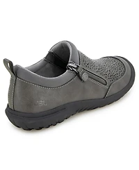 Jbu Women's Avery-Wide Closed Round Toe Casual Flats