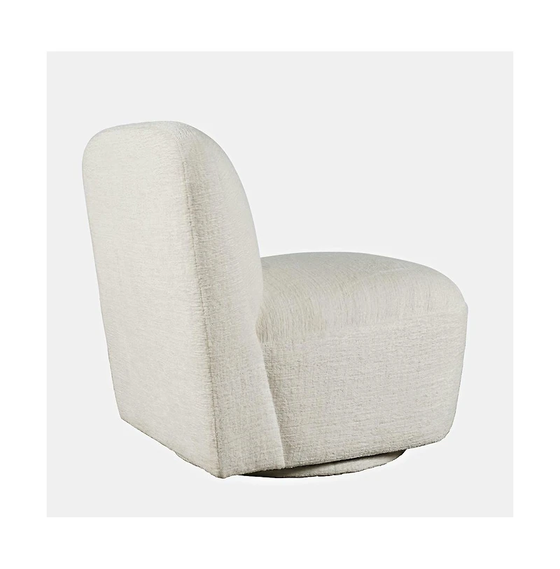 Jofran Josie Upholstered Contemporary Casual Swivel Accent Chair