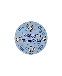 Avanti Happy Hanukkah Woven Braided Round Placemats, Set of 4