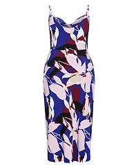 City Chic Women's Mariana Fern Print Midi Dress