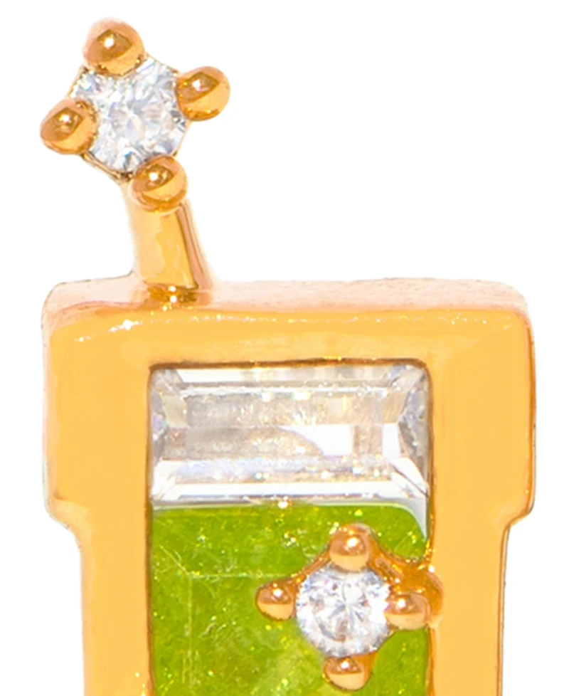 Girls Crew Crystal Matcha Stud Earrings