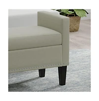 Glenwillow Home Storage Bench with Nailhead