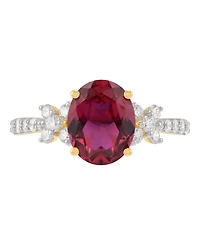 Grown With Love Lab-Grown Ruby (3-1/2 ct. t.w.) & Lab-Grown Diamond (1/2 ct. t.w.) Ring in 14k Yellow Gold