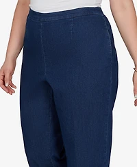 Alfred Dunner Plus Sunset Canyon Pull-On Elastic-Waist Denim Pants