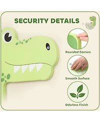 Qaba Dinosaur Wall-Mounted Busy Board, Music and Sensory Learning, Ages 2+