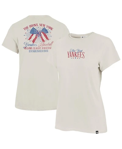 '47 Brand Women's New York Yankees Bow Burst Frankie Screen-Printed Graphic T-Shirt