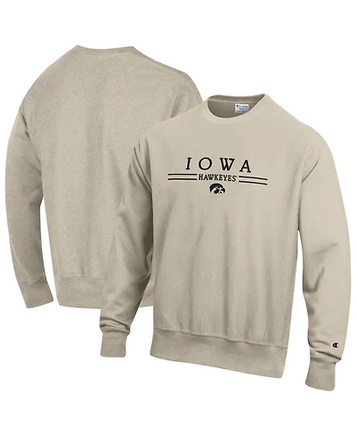 Champion Men's Iowa Hawkeyes Heavyweight Reverse Weave Crewneck Sweatshirt