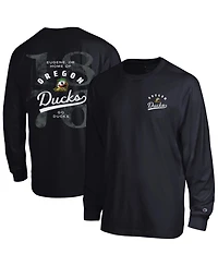 Champion Men's Black Oregon Ducks Laminated All-Star Long Sleeve T-Shirt