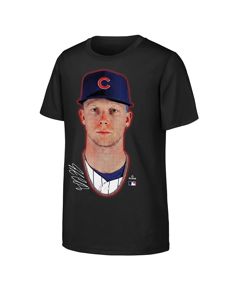 Outerstuff Big Boys and Girls Pete Crow-Armstrong Black Chicago Cubs Headliner T-Shirt