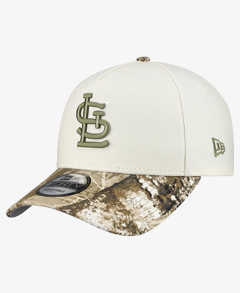 New Era Men's Khaki/Realtree Camo St. Louis Cardinals 9FORTY A-Frame Adjustable Hat
