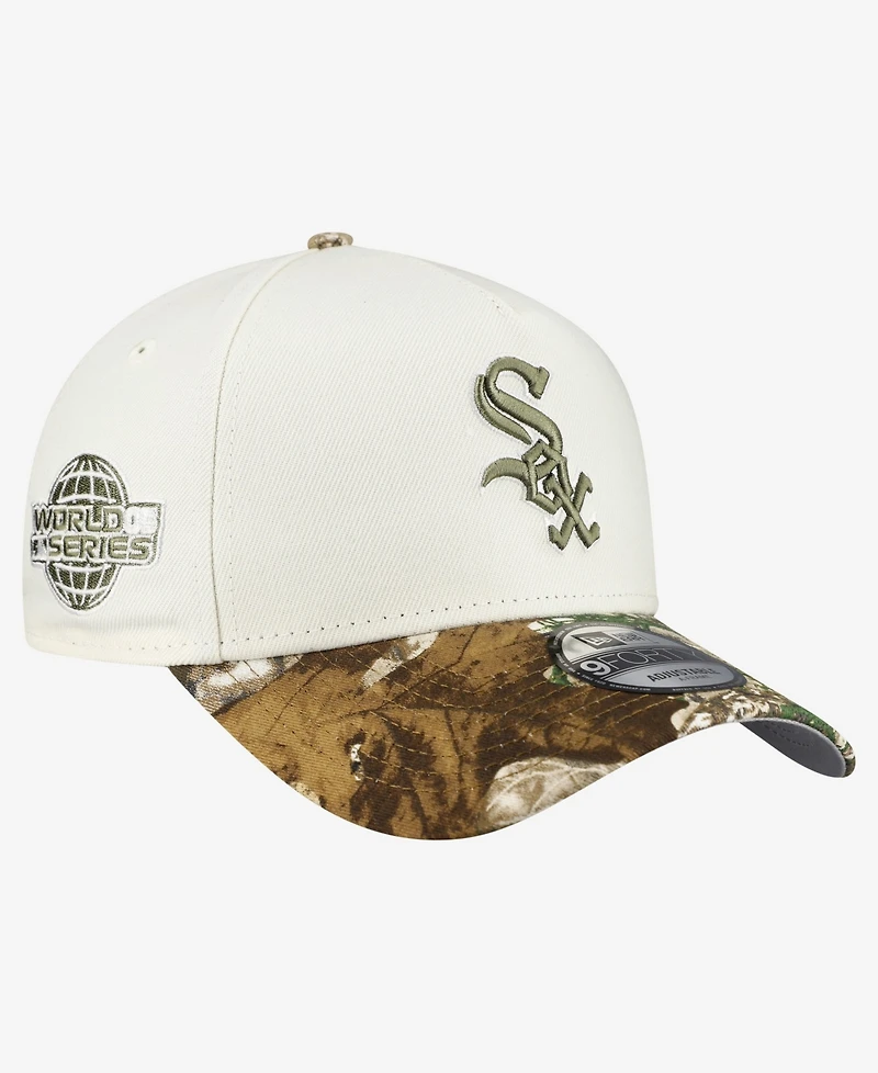 New Era Men's Khaki/Realtree Camo Chicago White Sox 9FORTY A-Frame Adjustable Hat