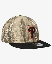 New Era Men's Camo Philadelphia Phillies Realtree Orange Pop 9FIFTY Snapback Hat
