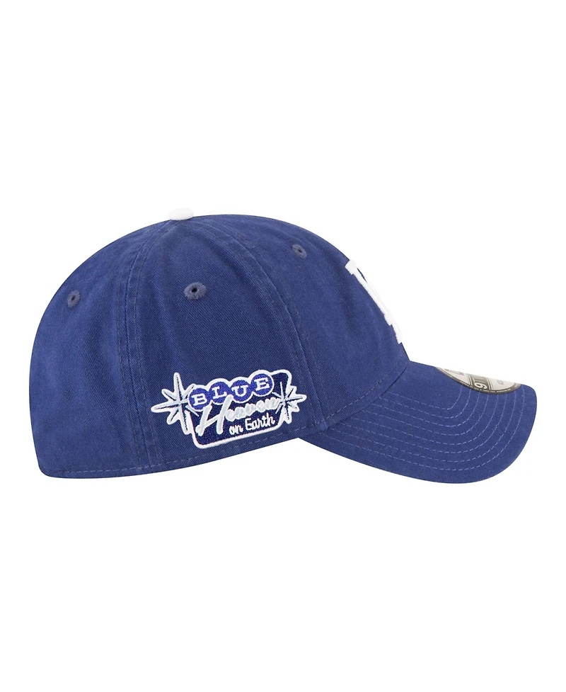New Era Men's Royal Los Angeles Dodgers Blue Heaven On Earth Casual Classic Adjustable Hat