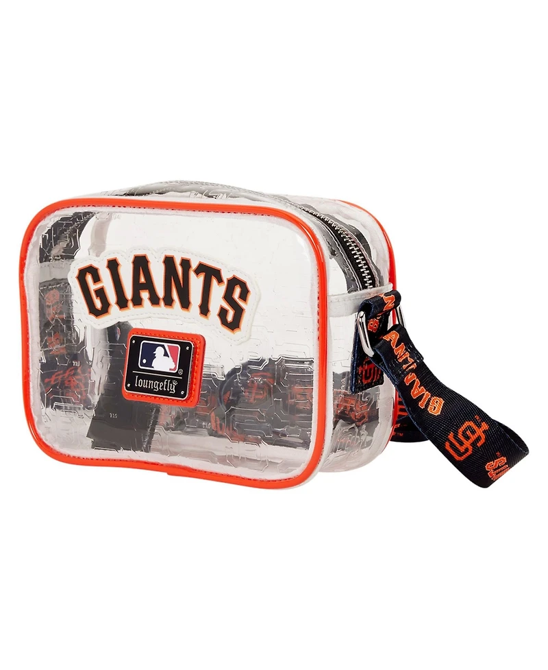 Loungefly San Francisco Giants Clear All Over Logo Crossbody Bag