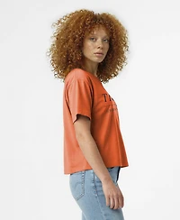 Champion Women's Auburn Tigers Relaxed-Fit Cropped Wordmark T-Shirt