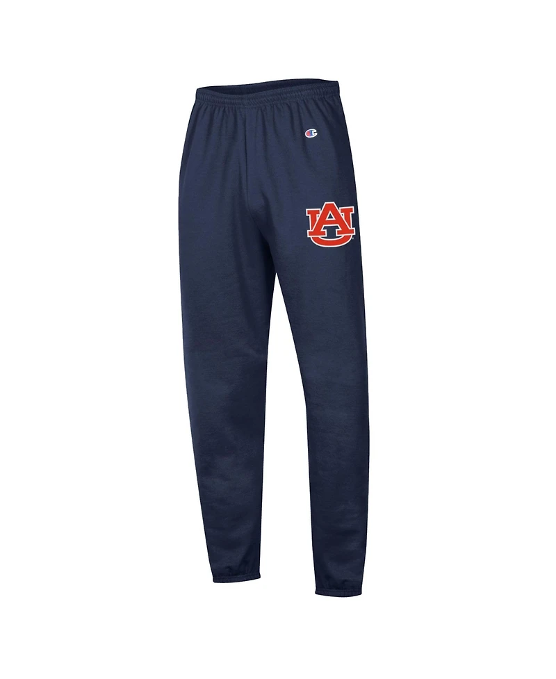 Champion Men's Navy Auburn Tigers Powerblend Banded Fleece Sweatpants