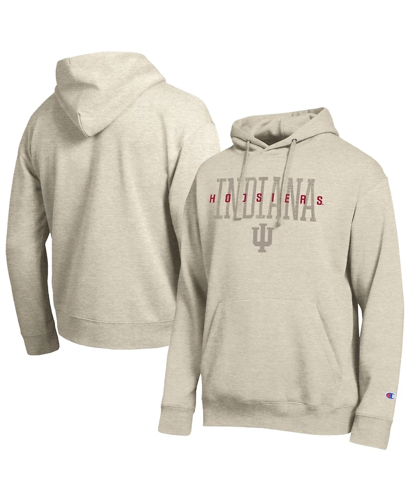 Champion Men's Indiana Hoosiers All-Star Neutral Stack Relaxed-Fit Fleece-Lined Hoodie