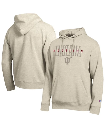 Champion Men's Indiana Hoosiers All-Star Neutral Stack Relaxed-Fit Fleece-Lined Hoodie