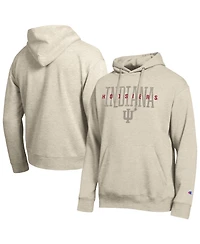 Champion Men's Indiana Hoosiers All-Star Neutral Stack Relaxed-Fit Fleece-Lined Hoodie