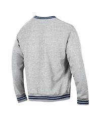 Champion Men's Gray/Navy Denver Broncos Reverse Weave Yarn Dye Sweatshirt