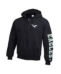 Champion Men's Philadelphia Eagles Powerblend Full-Zip Fleece Hoodie