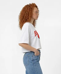 Champion Women's Cleveland Browns Oversized Cropped T-Shirt