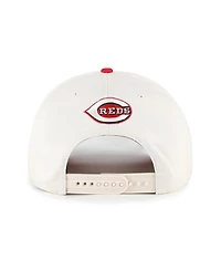 '47 Brand Men's Natural/Red Cincinnati Reds Rope Script Hitch Adjustable Hat