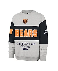 '47 Brand Men's Navy/Heather Gray Chicago Bears Blockfield Maximalist Sweatshirt